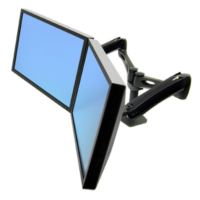 Ergotron 45-218-195 LX Dual Adjustable Side by Side Arm DISCONTINUED replaced by 45-245-026