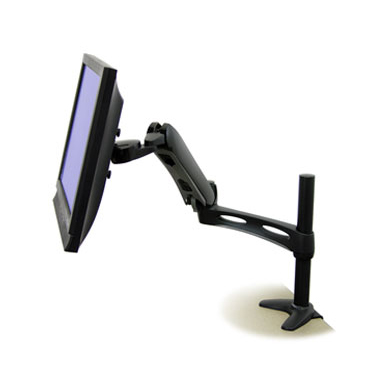 Ergotron 45-179-195 LX Desk Mount LCD Arm Black DISCONTINUED REPLACED by 45-241-026