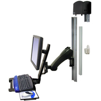 Ergotron 28-483-200 HD Combo Arm with Medium CPU Holder 28483200 DISCONTINUED