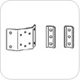Ergotron 60-587-207 T-Slot Bracket Kit 60587207