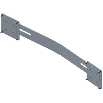 Innovative 8378 Adjustable Dual Monitor Wing Bracket with no Quick Release