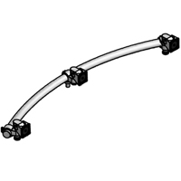 Innovative 9164-3 ArcView Triple Monitor Beam, Three Monitors