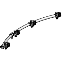 Innovative 9164-4 ArcView Quad Monitor Beam for Four Monitors