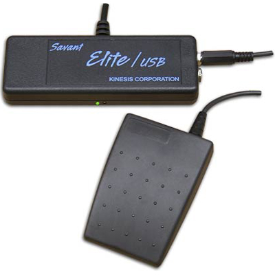 Kinesis FS10JUSBUL Savant Elite Control Module with Single Action Foot Switch