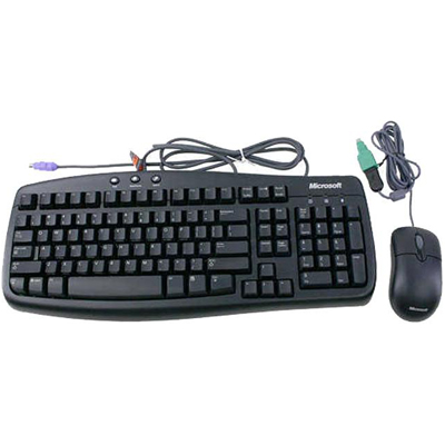 Microsoft CA900001 Basic Black Value Pack PS/2 Keyboard