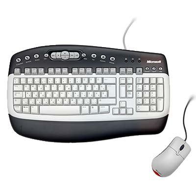 Microsoft K9600001 MultiMedia PS/2 Keyboard Wheel Mouse Optical