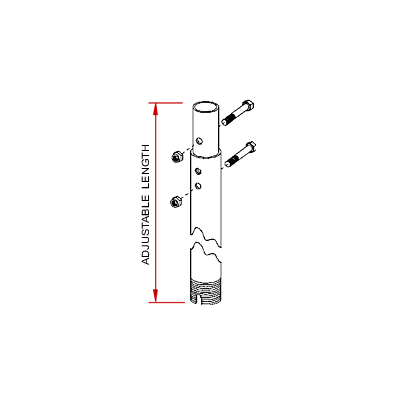 Peerless ADD Fixed and Adjustable Multi Display Jumbo Extension Columns