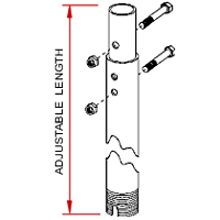 Peerless ADD101 Fixed and Adjustable Extension Columns