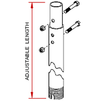 Peerless ADD Fixed and Adjustable Multi Display Jumbo Extension Columns