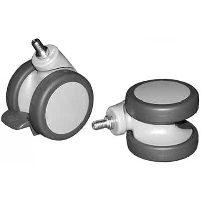 SIS 8027 Xtreme 3" Locking Casters (set of four) Two tone grey
