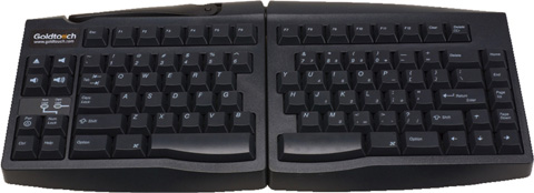 Goldtouch GTU-MACB Mac Adjustable USB Split Ergonomic Keyboard