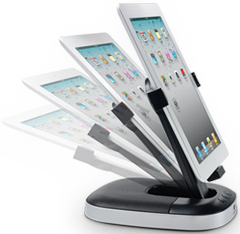 Logitech 980-000590 iPad Speaker Stand Angle