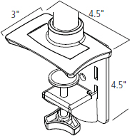 ISE MA4000 Clamp Mount
