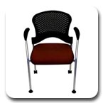 Office Master Stackable Guest Ergonomic Chairs