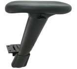 Office Master JR37M Height and Width Adjustable T Arms with Memosoft ArmPads