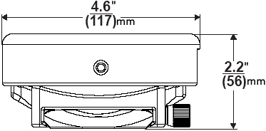 Technical Drawing of Peerless PRS-1 PRS Projector Ceiling Mount