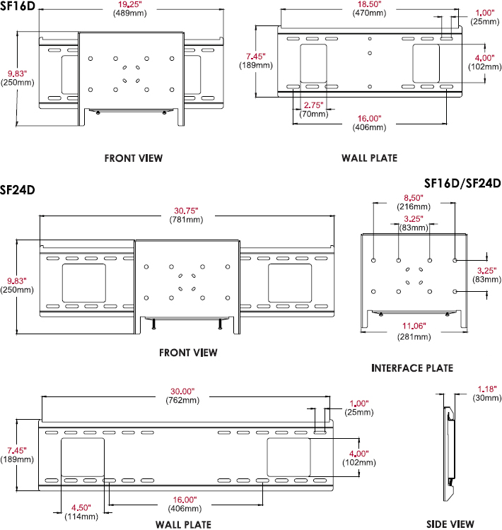 Peerless-AV PLP-V3X3 PLP Adapter Plate for VESA 300x300