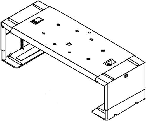 Peerless DS-45 Adjustable DVD or VCR Audio Video Component Mount Black