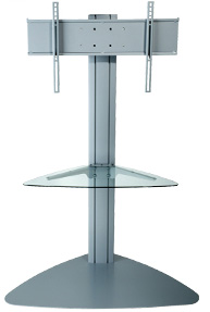 Peerless SGLS01 SmartMount Flat Panel TV Stand with one Shelf Silver