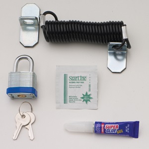 LC1 - Security Cable (extends 6') Lock Anti-Theft Kit Silver