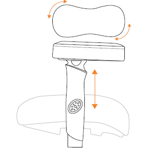 6 - Arm Oversized Black Vinyl Arm Pads