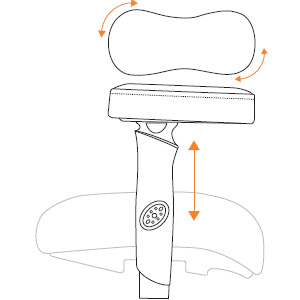 7 - Oversized Fabric/Leather Arm Pads