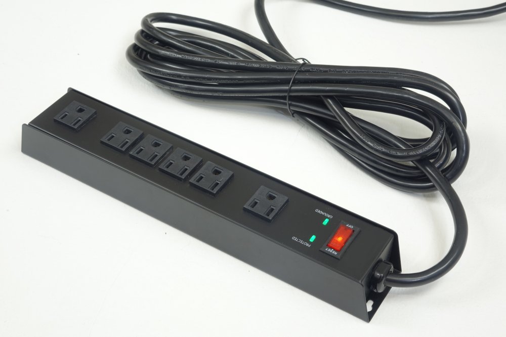 1 x Mountable Under Desk 6 Outlet Power Strip/Surge Protector ED-SURGE-615