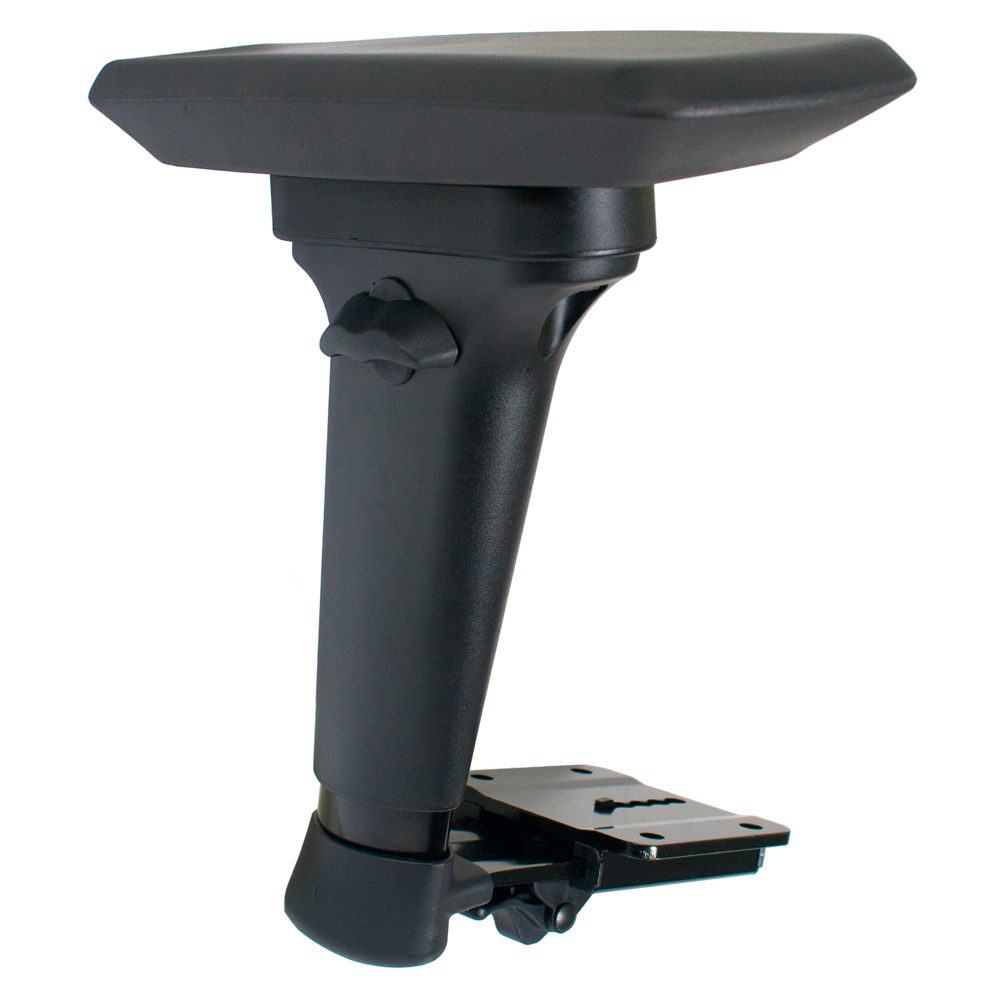 JR49 - Tall Arm - Height range (8.75" - 13") - width range ( 1.375" per side) - forward slanting T-arms with 5-way arm top (RP-45) - color black