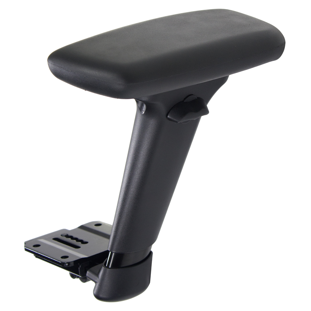 JR59 - Tall arm - Height range (8.5" - 12.75") - width range ( 1.875 per side) forward slanting T-arms with soft touch and 6-way, ultra adjustable omni directional arm top ( RP-50) - color black