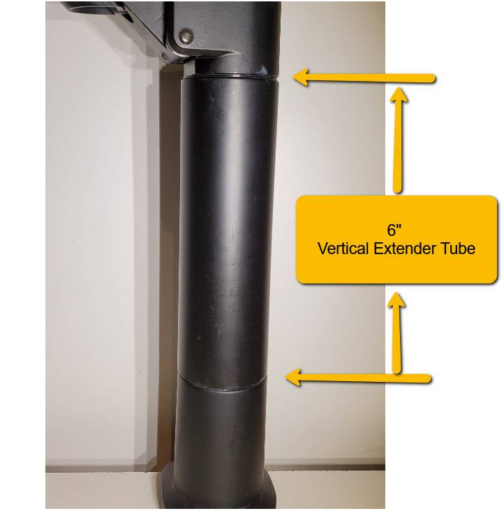 Extender Tube Vista Black 8171-6