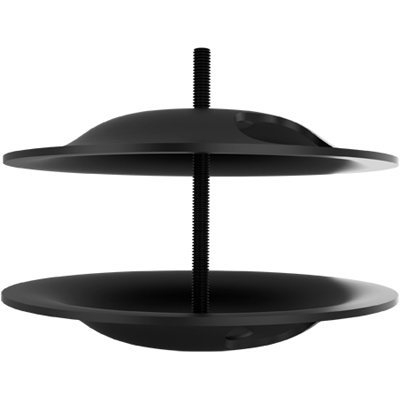 KTA1007B - Black Large Grommet Connection for Multiple Monitors (total weight capacity 120 lbs)