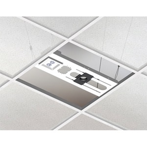 CMA443 - White Above Tile Suspended Ceiling Kit and 3" Fixed Pipe, Weight Capacity 50 lbs