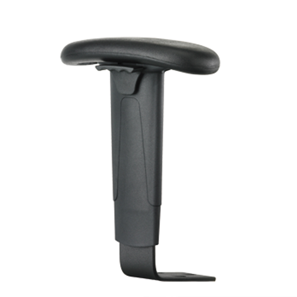 JR77 - Average Height Arm - Height range (8.25" - 12.5") - Fixed width. Height adjustable T-arms with molded arm pads