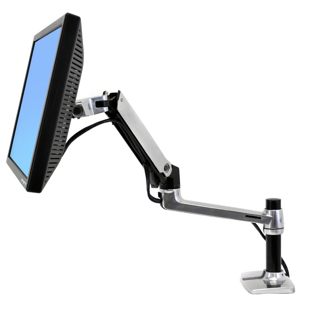 45-241-026 - LX Desk Mount LCD Monitor Arm (polished aluminum)