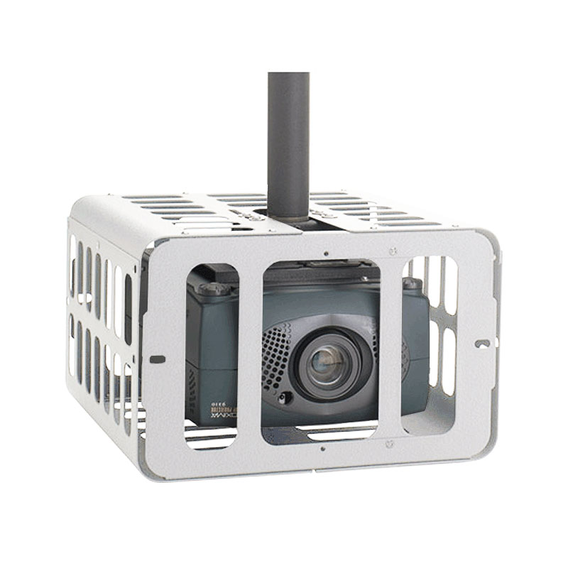 PG2AW - White Small Projector Guard Security Cage