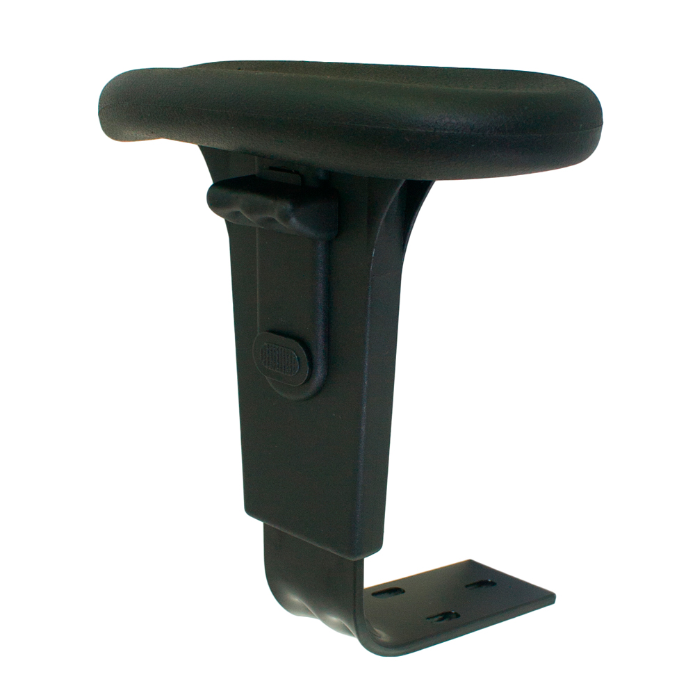 KR25M - Tall Arm - Height range (8.25" - 11") - Fixed width -  Height Adjustable ONLY, natural grip control T-arms with Memosoft arm pads - color black