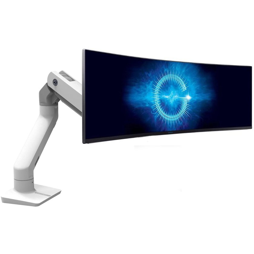 Desk Mount Polished Aluminum EDM-HX49DP - Includes both desk clamp and grommet mount