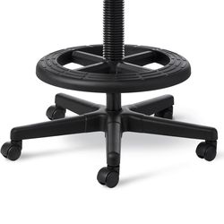 10" standard black cylinder and 20" black plastic footring -  average seat height ( 23" - 33" ) - Model 10M + 20PL