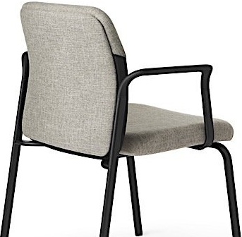 BKCM (Color Match Black) - Black powdercoat frame with black arm pads
