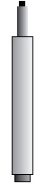 8" Chrome heavy duty cylinder: average seat height range ( 23" - 31") - Model 8CHD