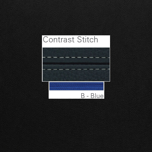 Corvara (Chrome-Free Leather): CL Onyx w/ Blue stitching 10B