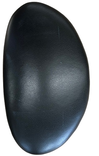 46P - D-shaped leather pad with plywood core 1.25" X 6" X 10.5" (H x W x L)