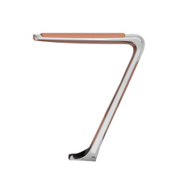 AR82-PLH - Reverse cantilever arm - matching arm pads on coated fabrics and leather options ( if upholstered with Grade 2 Clue or grade 3 Beau, arm pads will be standard with black leather.)