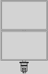 1 over 1  - Two Monitor Configuration - CONF-ST211-30PB-TPCG-S