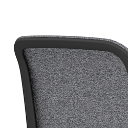 Modern Black Frame with Shadow Grey Suspension Fabric - 4BK01-SG