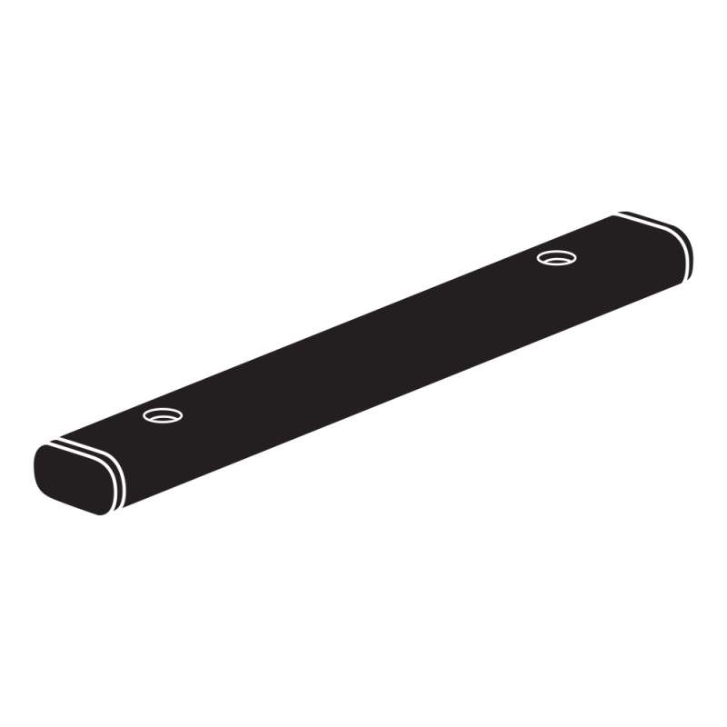 Black armless ganging bar - GNBLK (0" between ganged chairs)
