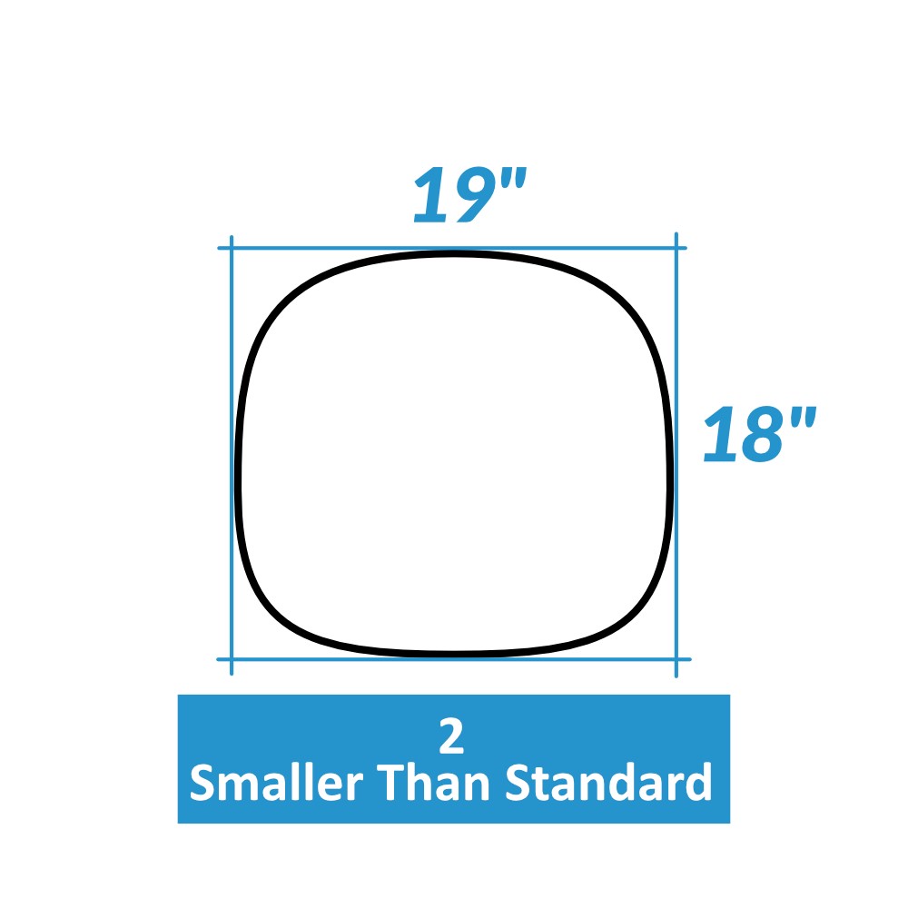 Smaller Seat - 19" W x 18" D - 2
