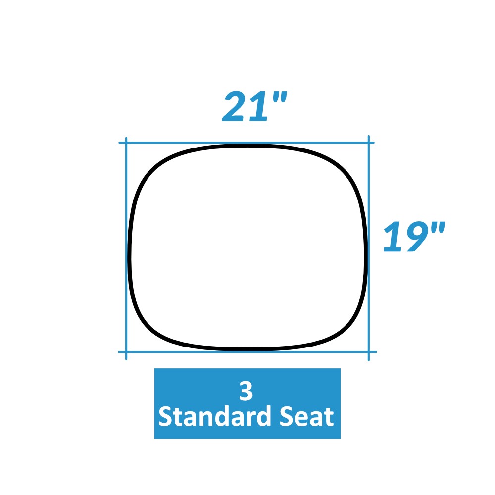 Standard Seat - 21" W x 19" D - 3