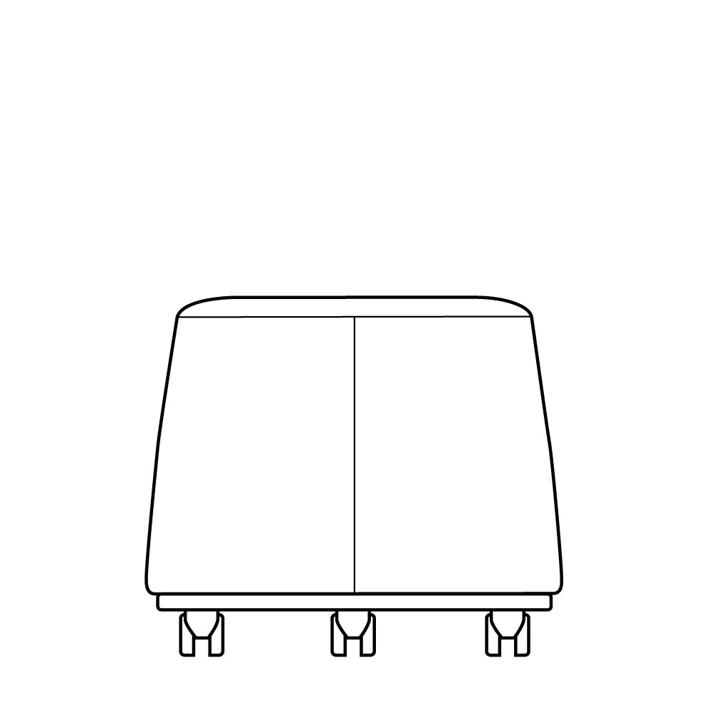 55MS - Caster Base with 55'' multi-surface casters