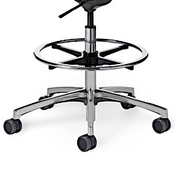 Stool Height with Adjustable Footring - Polished - 8TLP